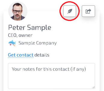 private contact notes
